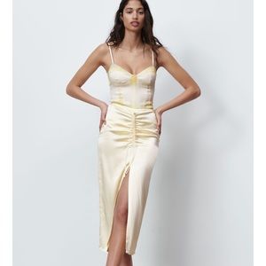 NWT ZARA Tie Dye Bodysuit Satin XS Blogger Fav